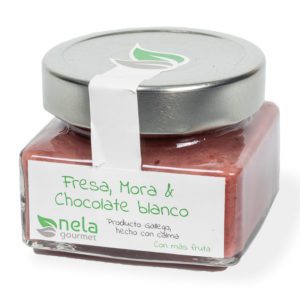 Mermelada Artesanal - Mermelada Nela, fresa, mora y chocolate blanco