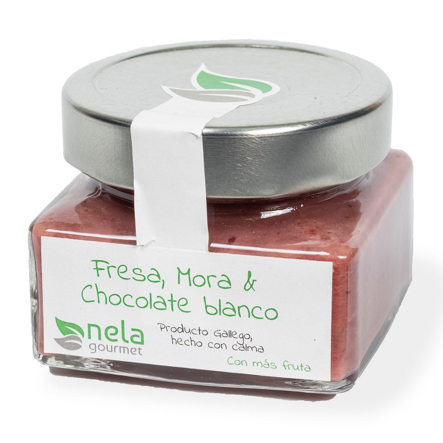 Nela – Fresa, mora y chocolate blanco